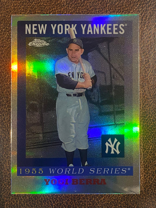Yogi Berra - 2025 Topps Chrome Platinum - 1955 World Series - Yankees