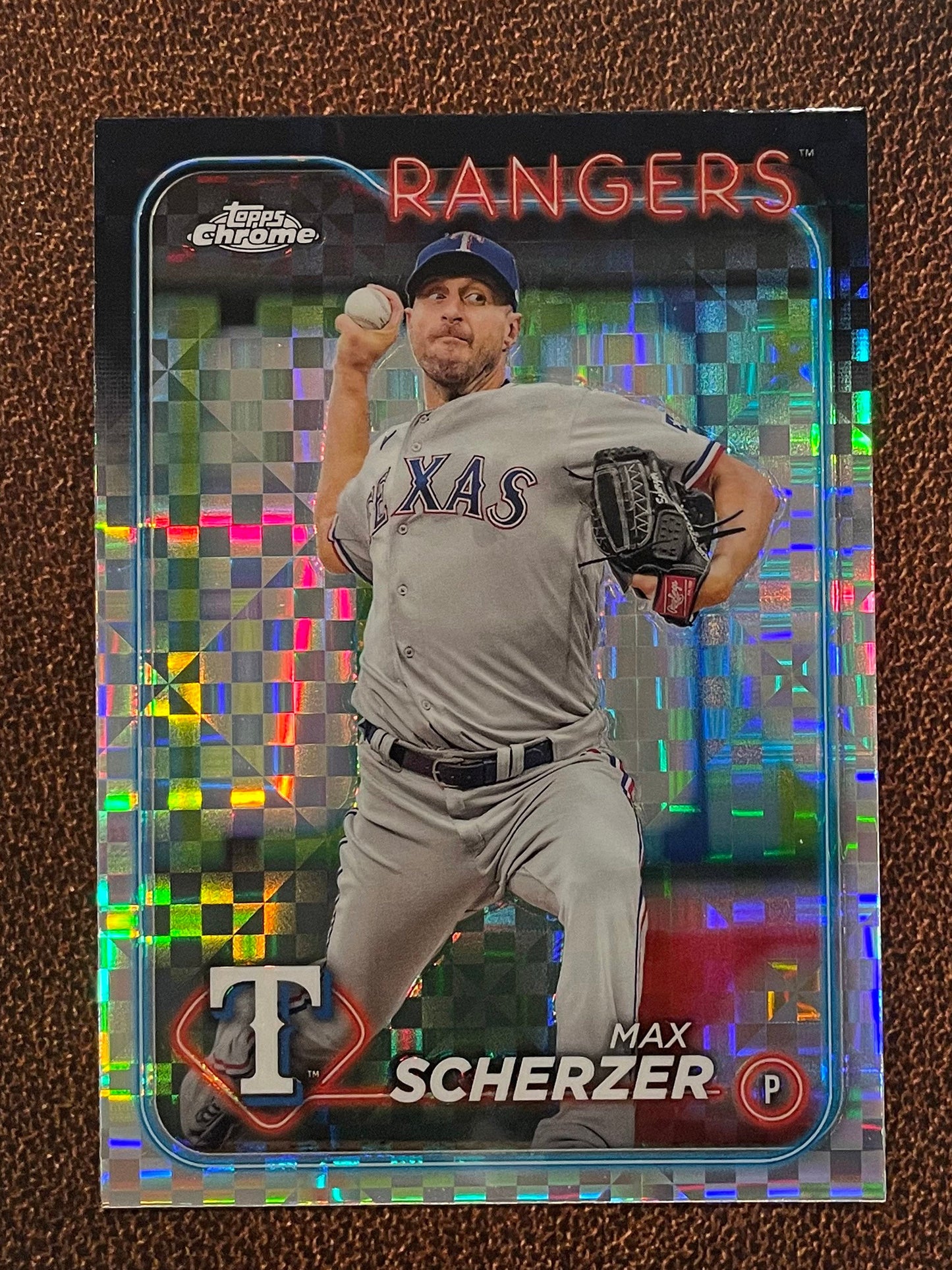 Max Scherzer - 2024 Topps Chrome - XFractor - Rangers