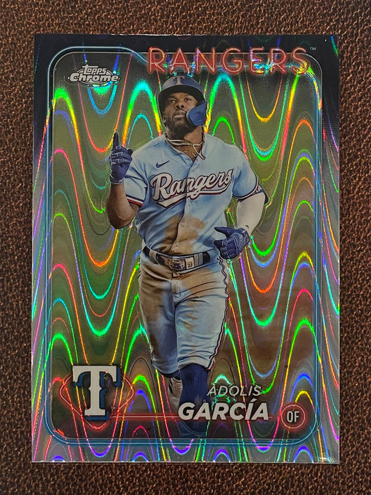 Adolis Garcia - 2024 Topps Chrome - Raywave Refractor - Rangers