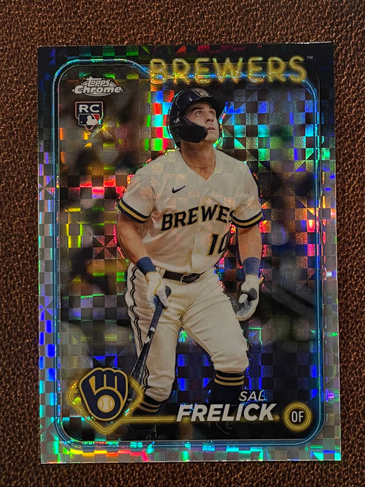 Sal Frelick - 2024 Topps Chrome - XFractor - Brewers