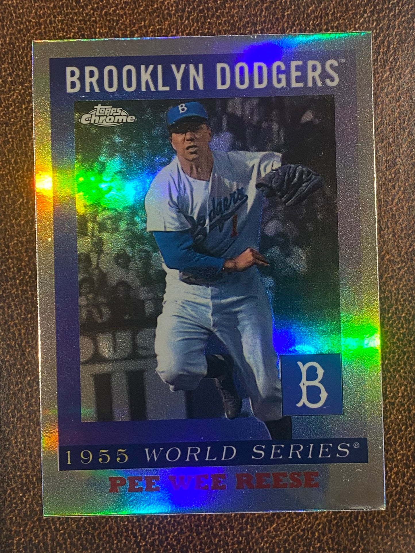 Pee Wee Reese - 2025 Topps Chrome Platinum - 1955 World Series - Dodgers