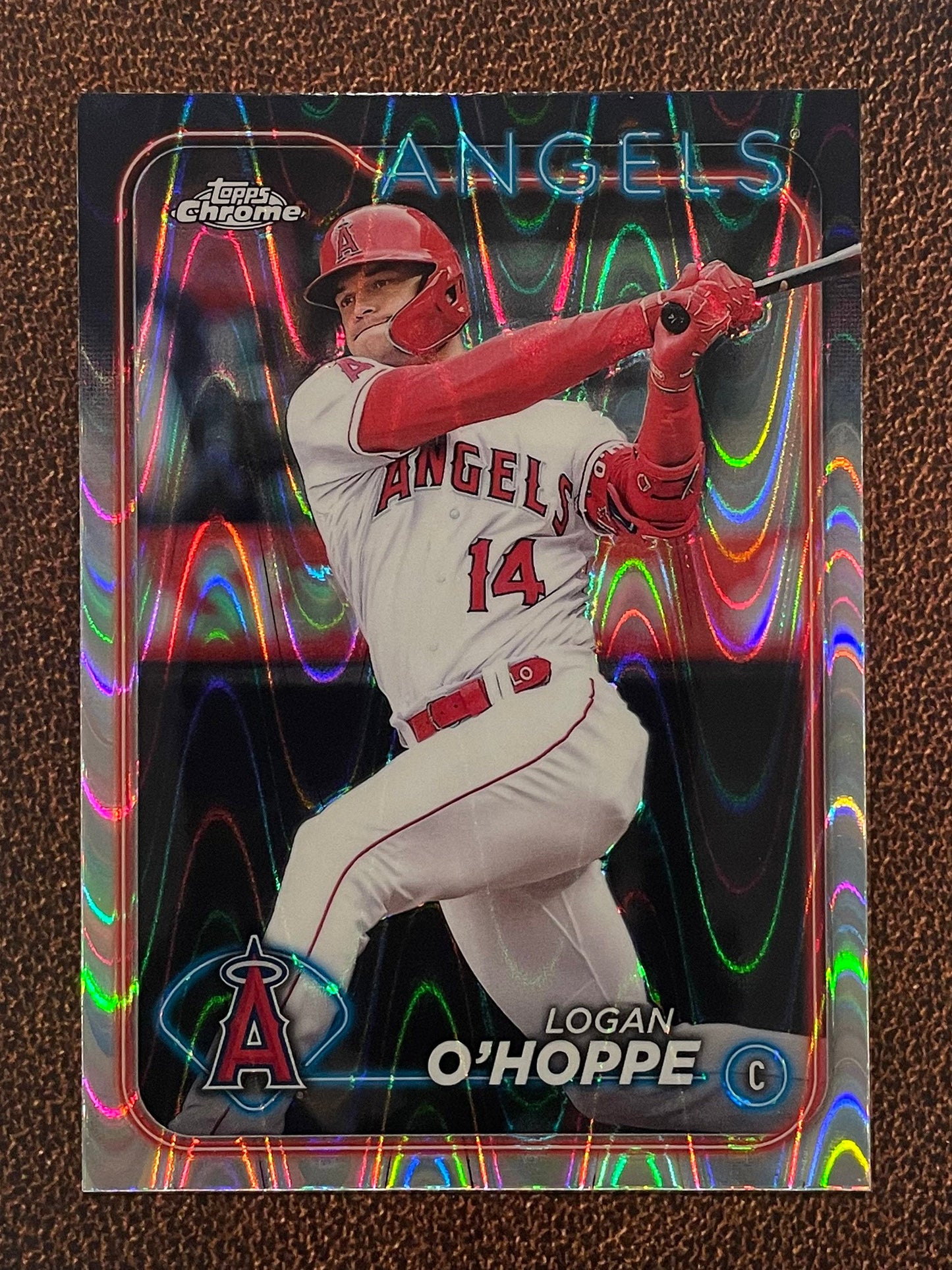 Logan O’Hoppe - 2024 Topps Chrome - Raywave Refractor - Angels