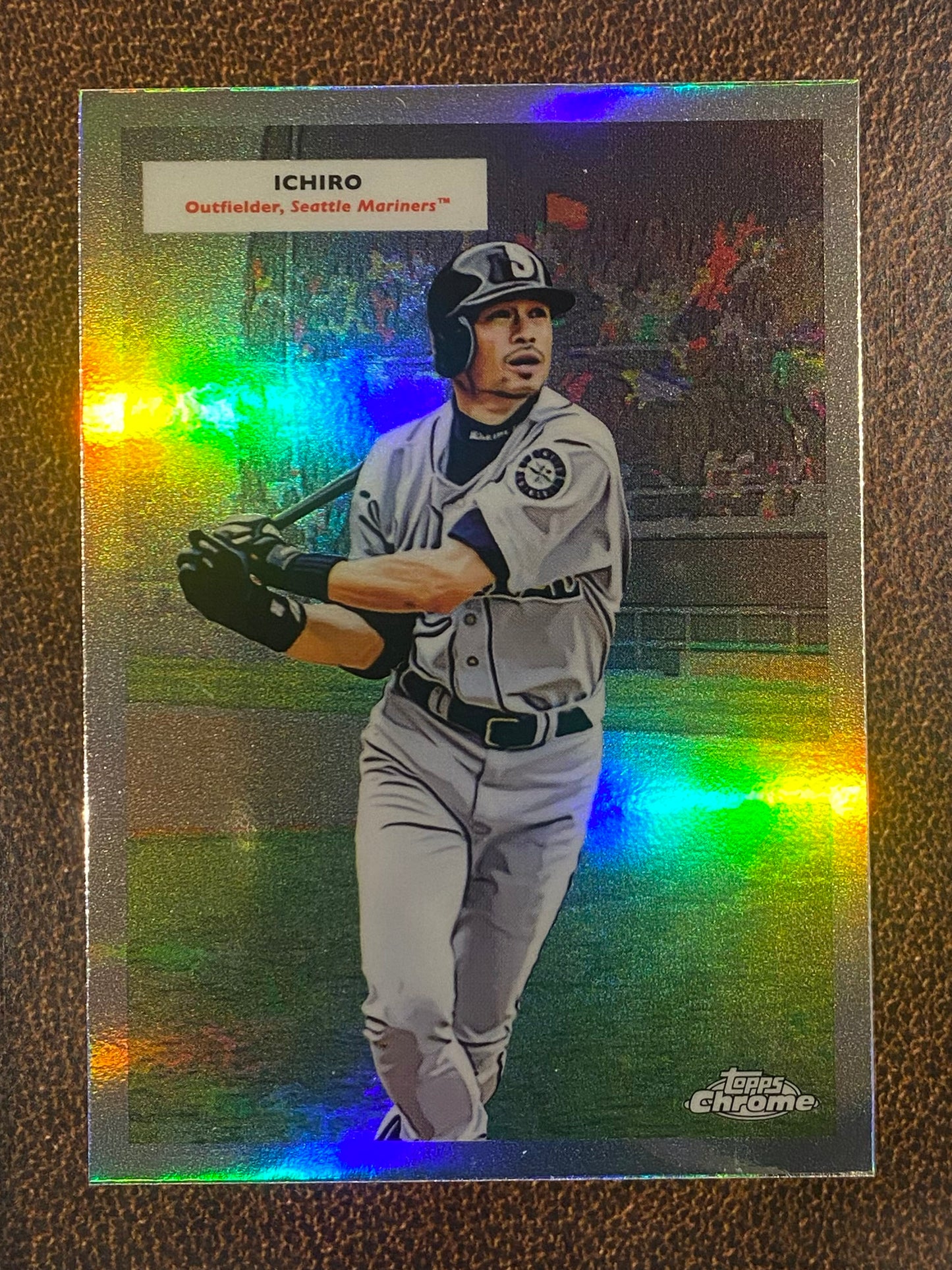 Ken Griffey Jr./Ichiro - 2025 Topps Chrome Platinum - 1955 Topps Doubleheaders - Mariners