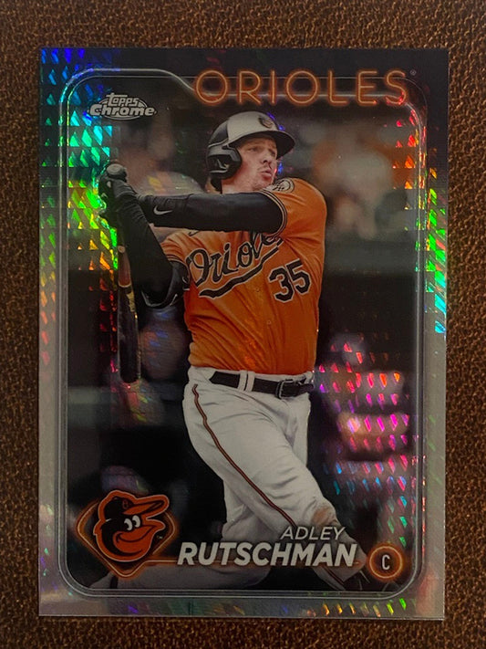 Adley Rutschman - 2024 Topps Chrome - Prism Refractor - Orioles