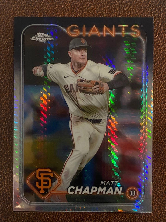 Matt Chapman - 2024 Topps Chrome - Prism Refractor - Giants