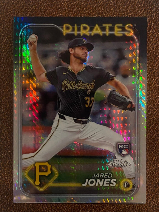 Jared Jones - 2024 Topps Chrome - Prism Refractor - Pirates