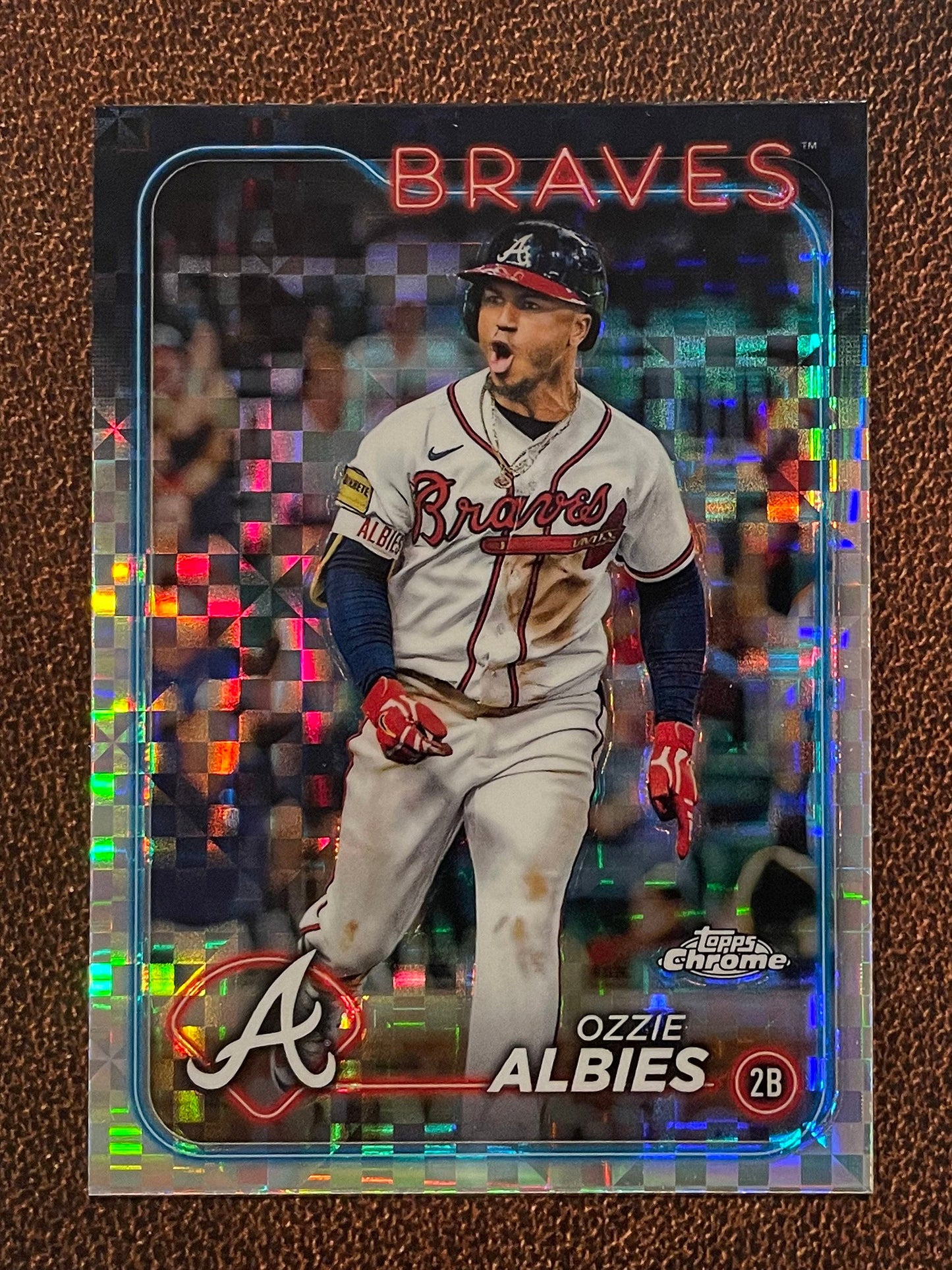 Ozzie Albies - 2024 Topps Chrome - XFractor - Braves