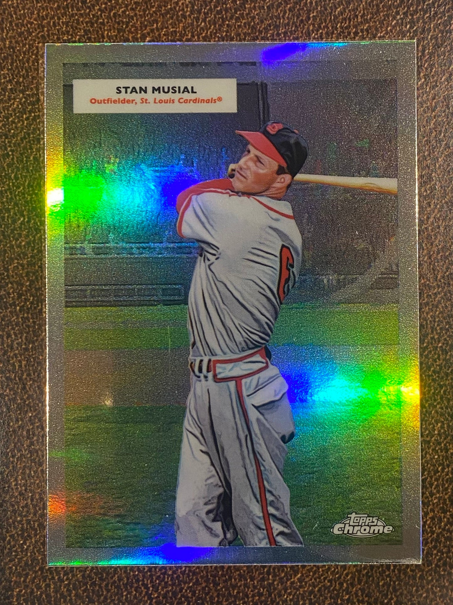 Albert Pujols/Stan Musial - 2025 Topps Chrome Platinum - 1955 Topps Doubleheaders - Cardinals