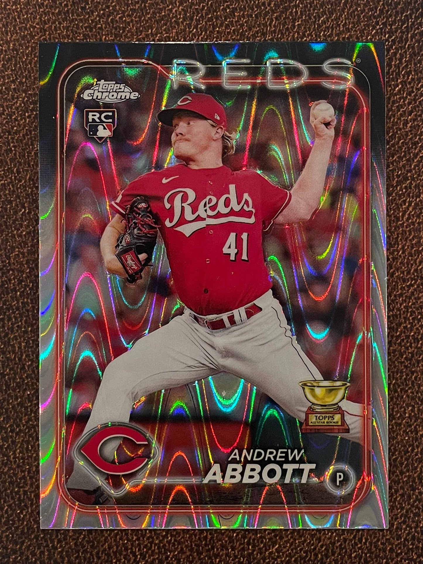 Andrew Abbott - 2024 Topps Chrome - Raywave Refractor - Reds