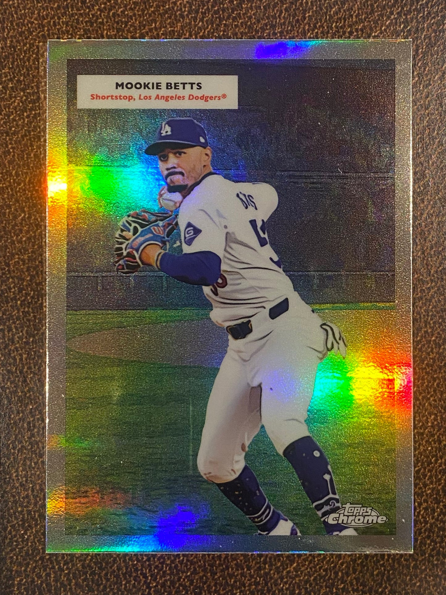 Jackie Robinson/Mookie Betts - 2025 Topps Chrome Platinum - 1955 Topps Doubleheaders - Dodgers