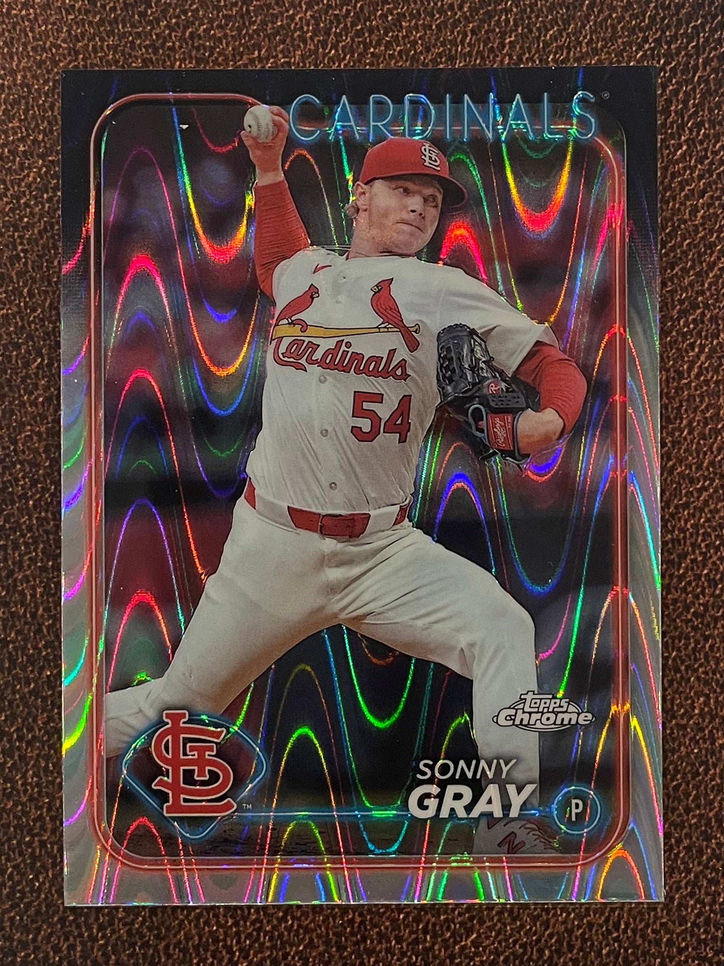 Sonny Gray - 2024 Topps Chrome - Raywave Refractor - Cardinals