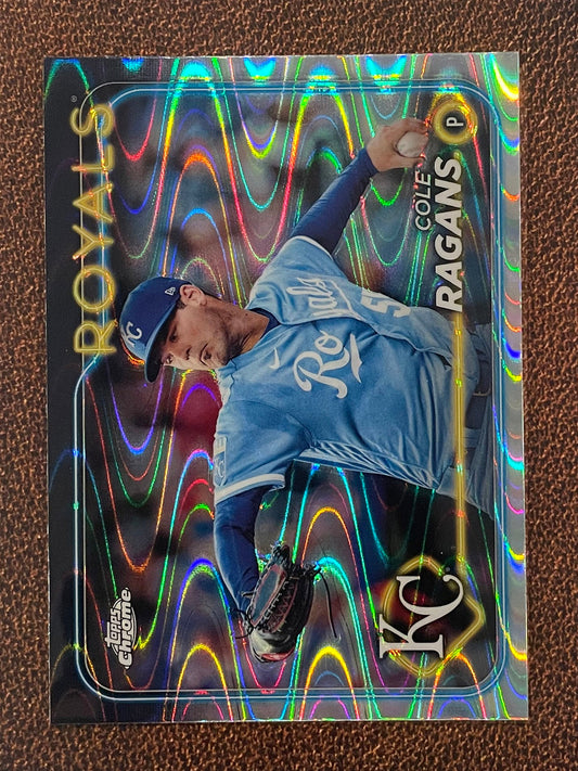 Cole Ragans - 2024 Topps Chrome - Raywave Refractor - Royals
