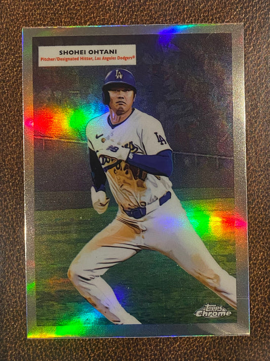 Sandy Koufax/Shohei Ohtani - 2025 Topps Chrome Platinum - 1955 Topps Doubleheaders - Dodgers