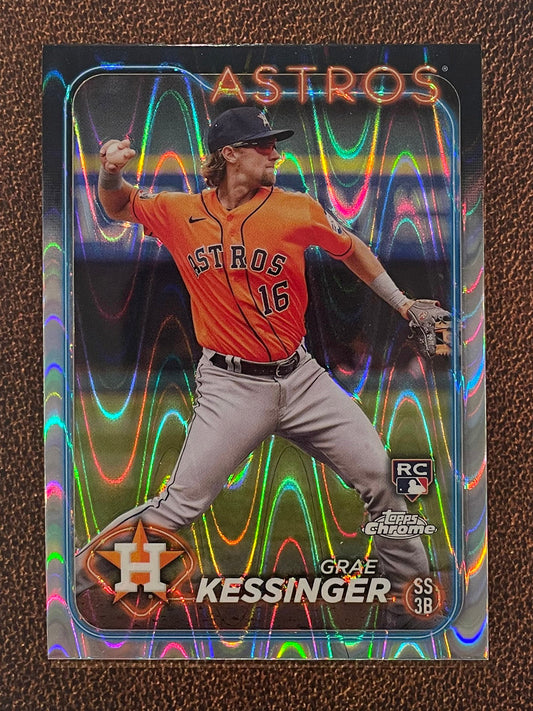 Grae Kessinger - 2024 Topps Chrome - Raywave Refractor - Astros