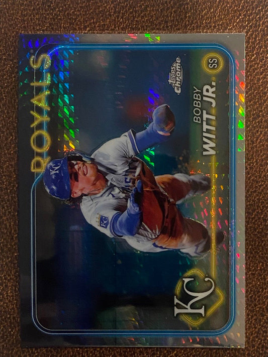 Bobby Witt Jr. - 2024 Topps Chrome - Prism Refractor - Royals