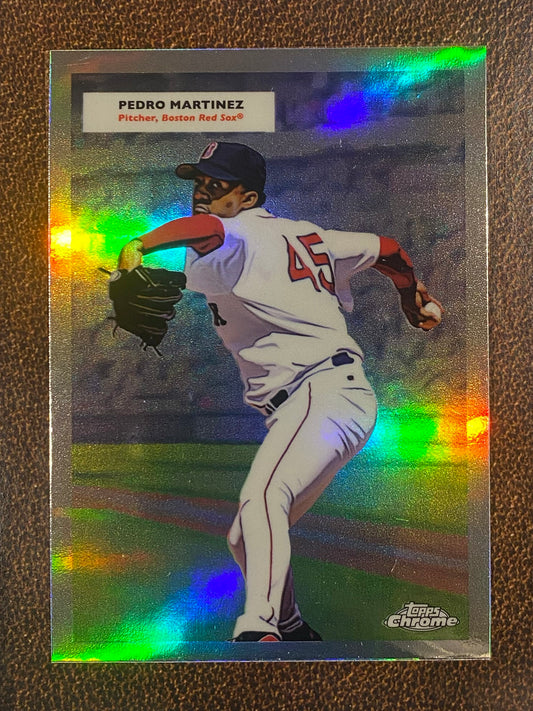 Pedro Martinez/David Ortiz - 2025 Topps Chrome Platinum - 1955 Topps Doubleheaders - Red Sox