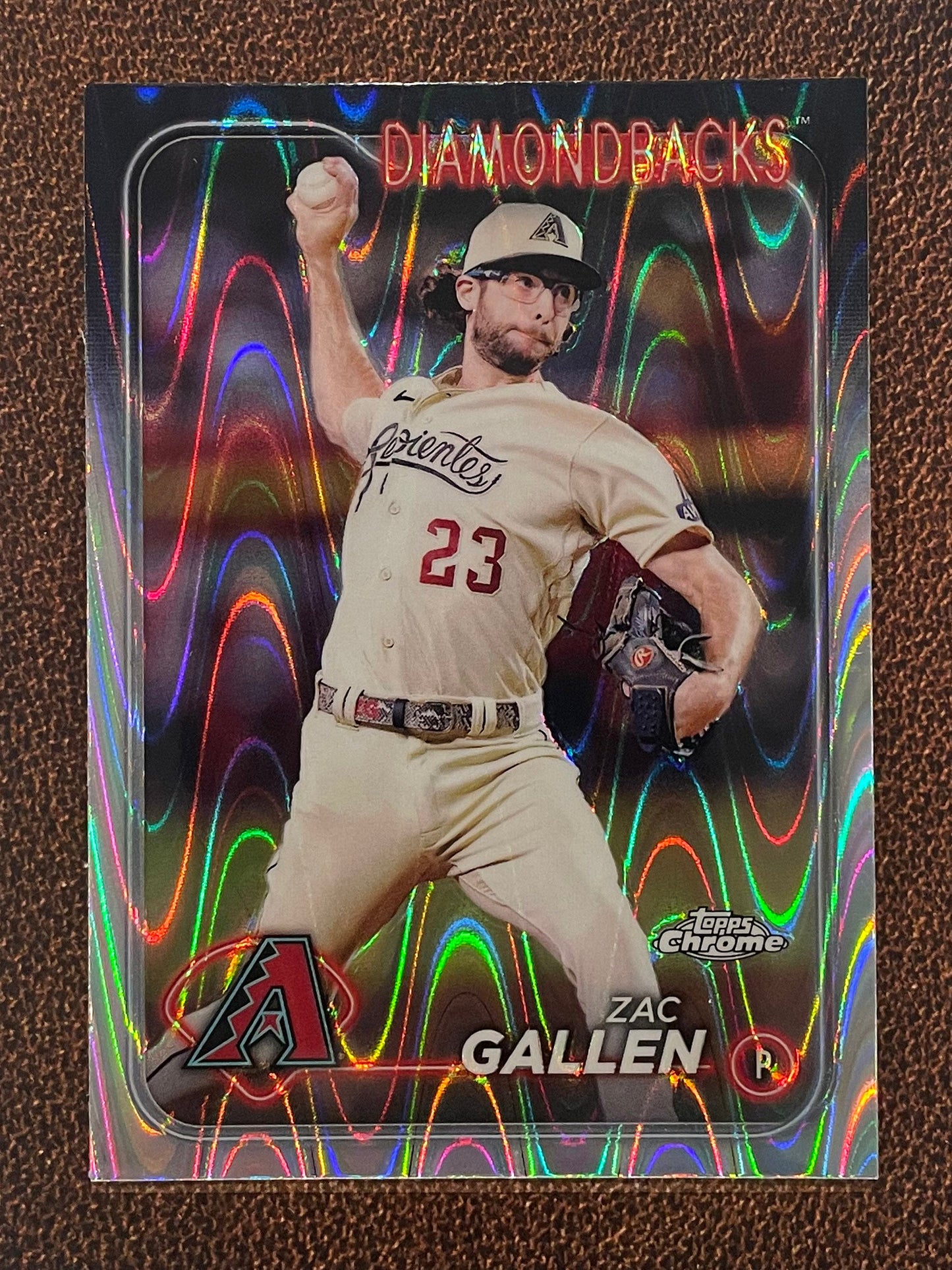 Zac Gallen - 2024 Topps Chrome - Raywave Refractor - Diamondbacks