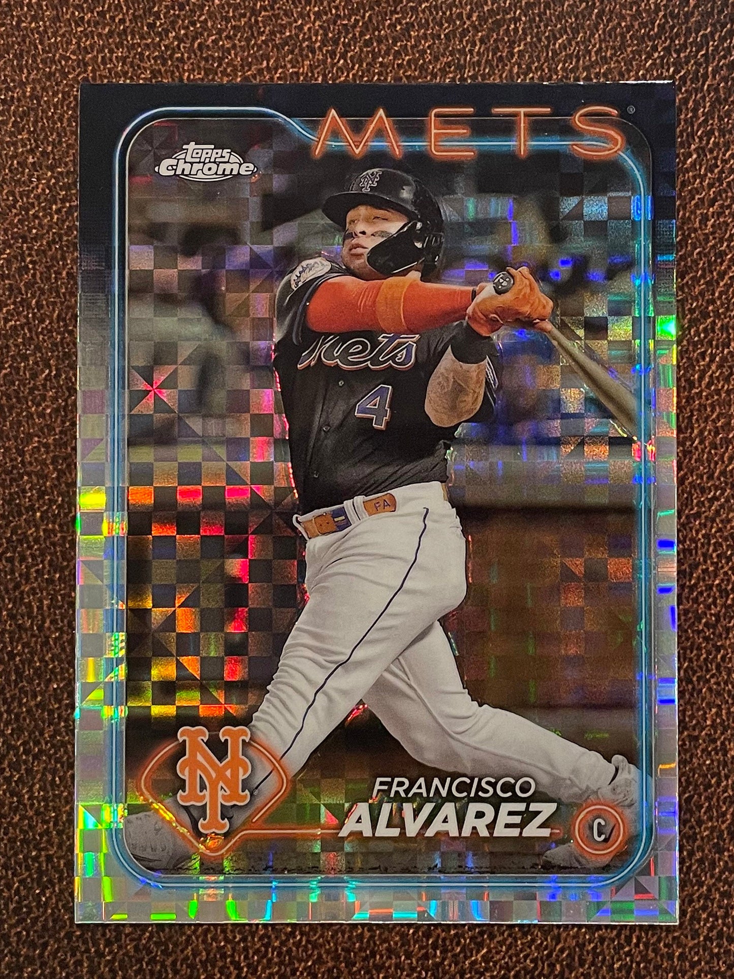 Francisco Alvarez - 2024 Topps Chrome - XFractor - Mets