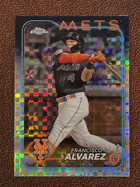 Francisco Alvarez - 2024 Topps Chrome - XFractor - Mets