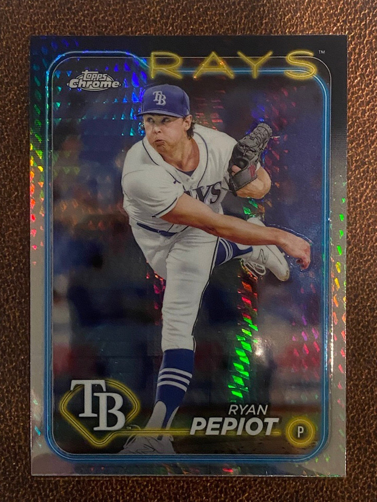 Ryan Pepiot - 2024 Topps Chrome - Prism Refractor - Rays