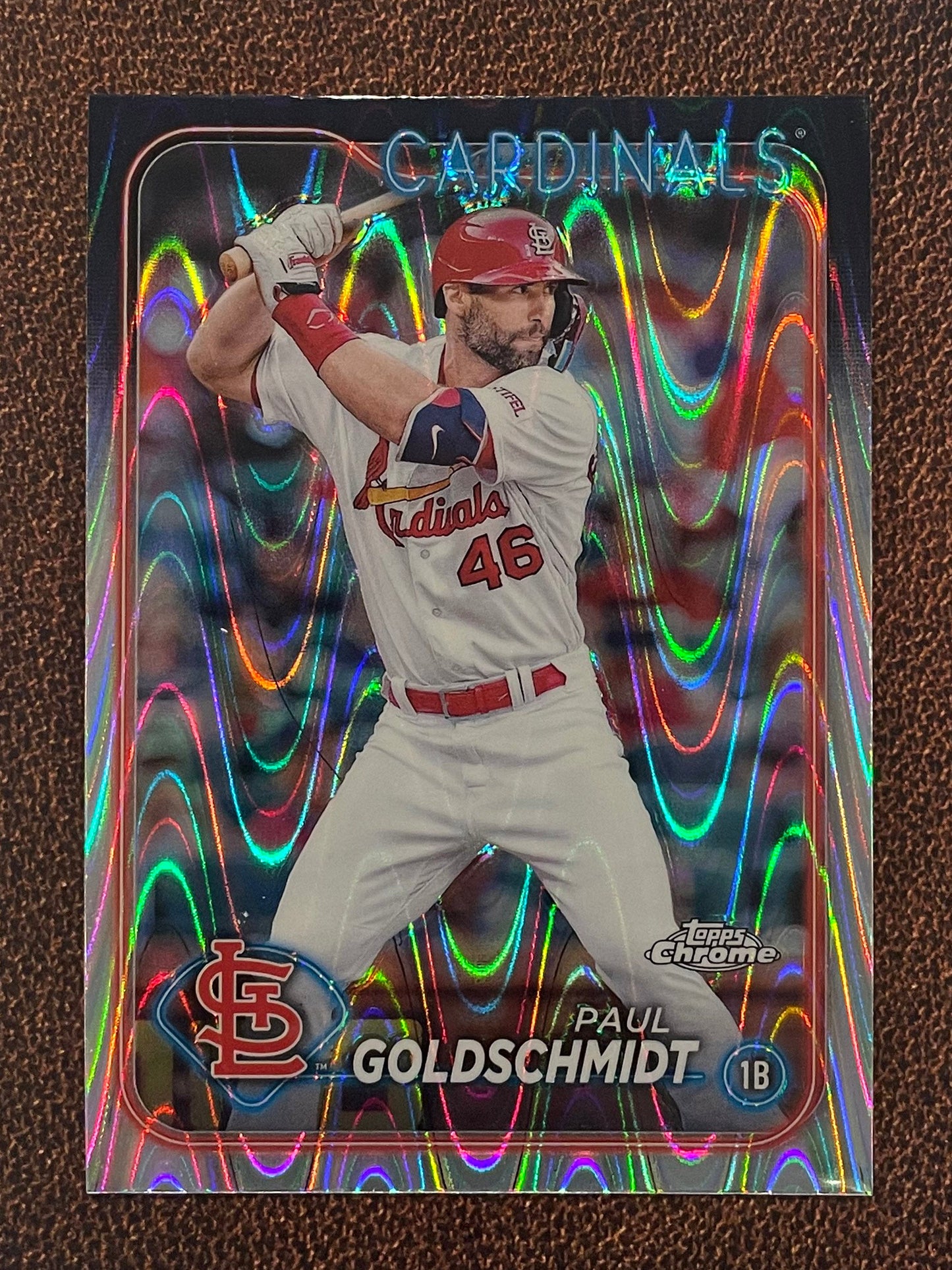 Paul Goldschmidt - 2024 Topps Chrome - Raywave Refractor - Cardinals