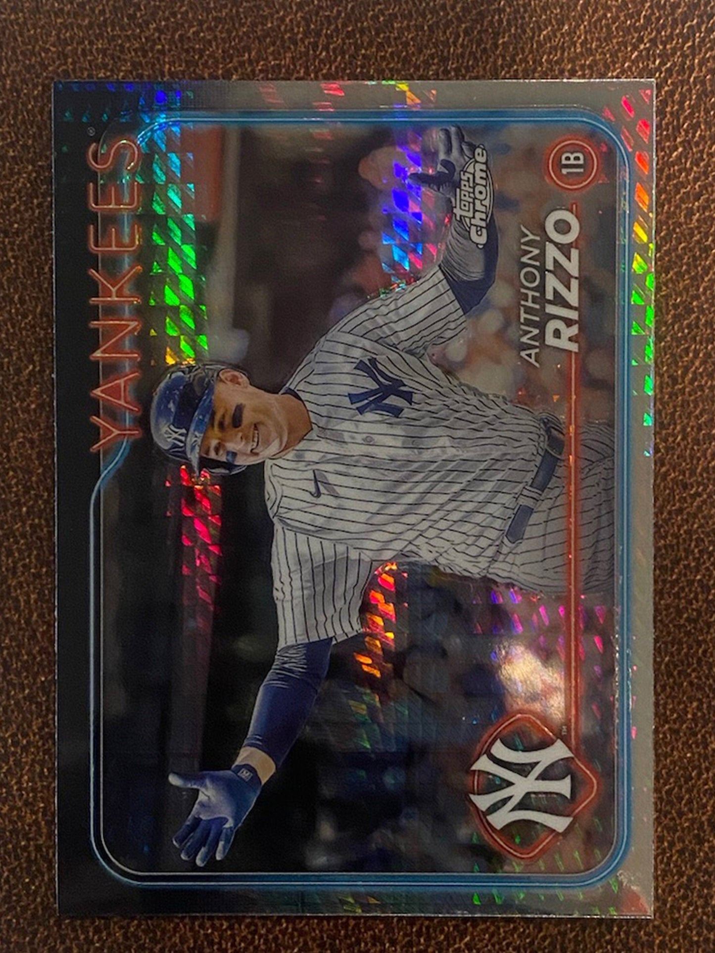 Anthony Rizzo - 2024 Topps Chrome - Prism Refractor - Yankees