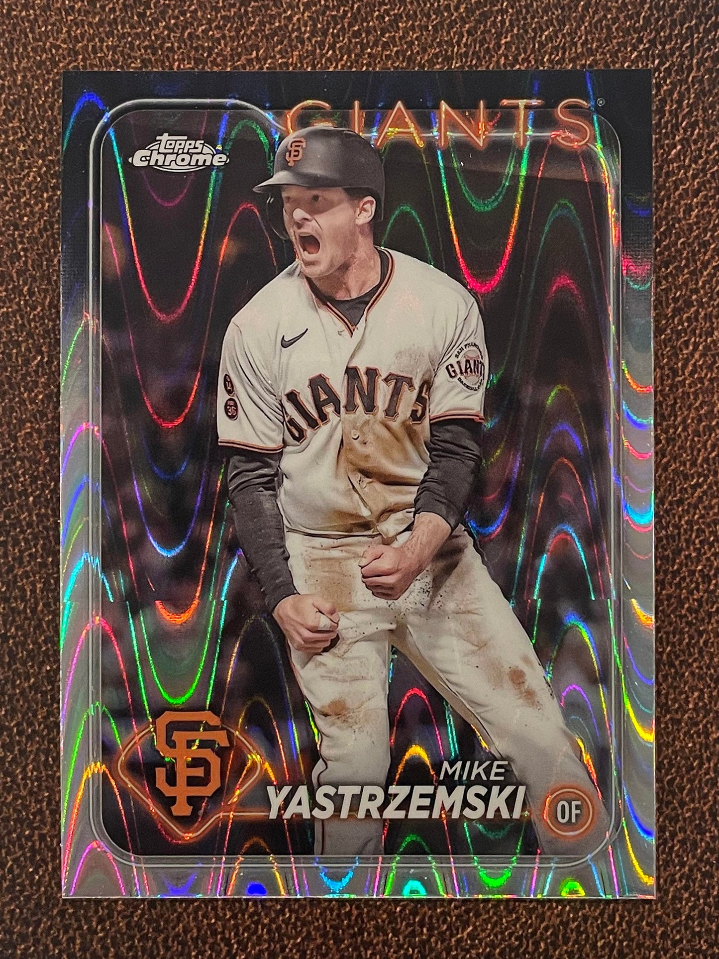 Mike Yastrzemski - 2024 Topps Chrome - Raywave Refractor - Giants