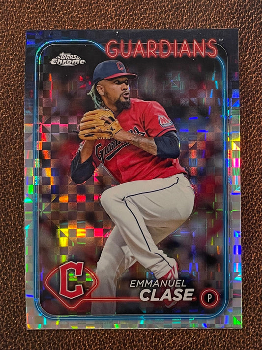 Emmanuel Clase - 2024 Topps Chrome - XFractor - Guardians