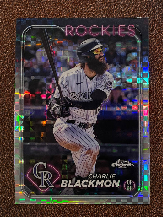 Charlie Blackmon - 2024 Topps Chrome - XFractor - Rockies