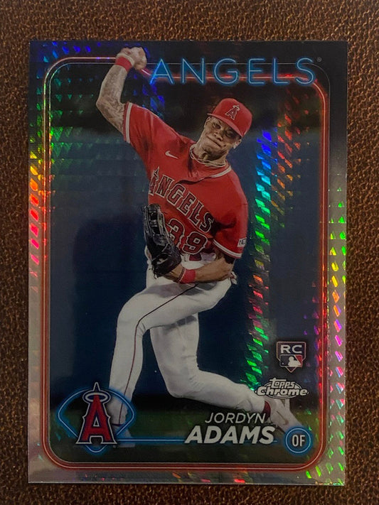 Jordyn Adams - 2024 Topps Chrome - Prism Refractor - Angels