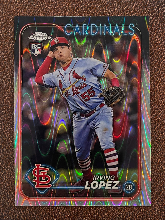 Irving Lopez - 2024 Topps Chrome - Raywave Refractor - Cardinals