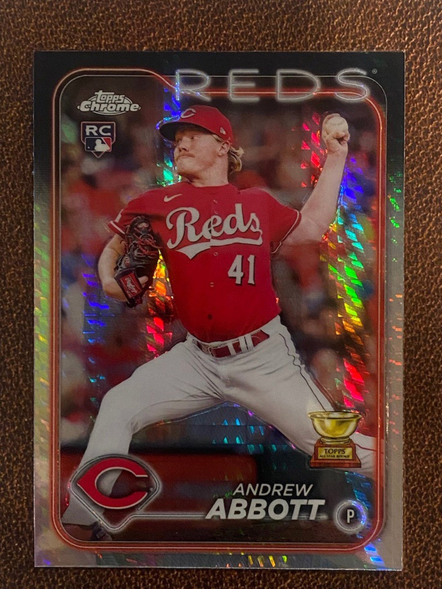 Andrew Abbott - 2024 Topps Chrome - Prism Refractor - Reds