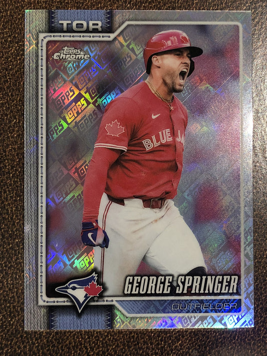 George Springer - 2026 Topps Chrome - Fanatics Topps Foil - Blue Jays
