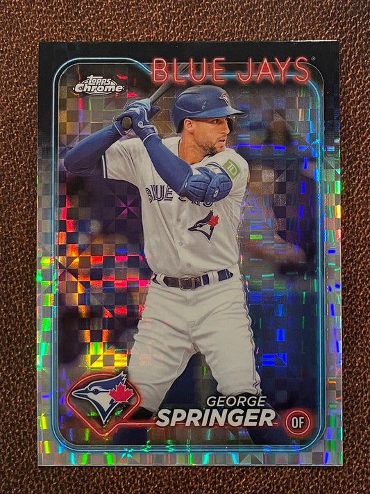 George Springer - 2024 Topps Chrome - XFractor - Blue Jays