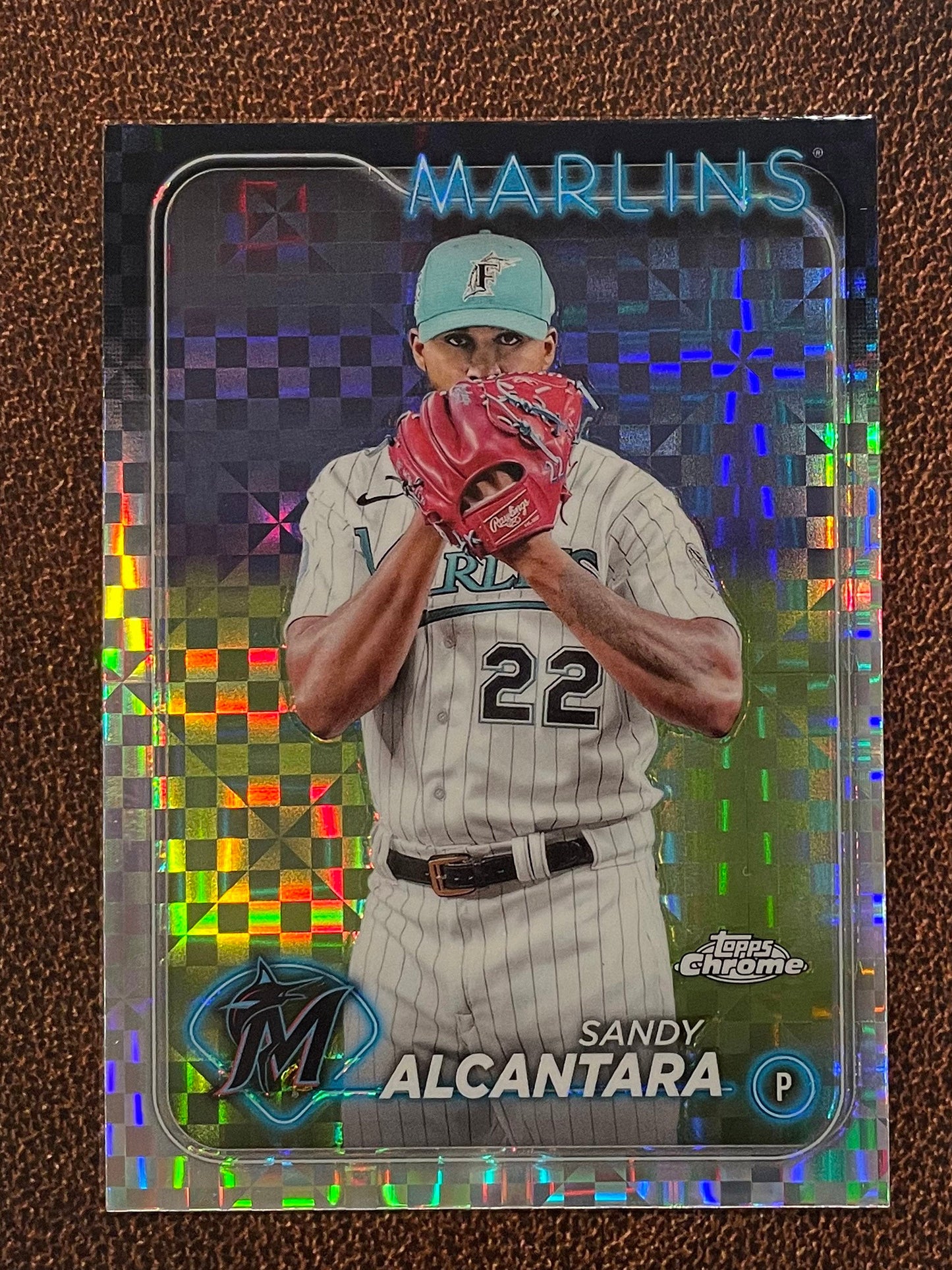 Sandy Alcantara - 2024 Topps Chrome - XFractor - Marlins