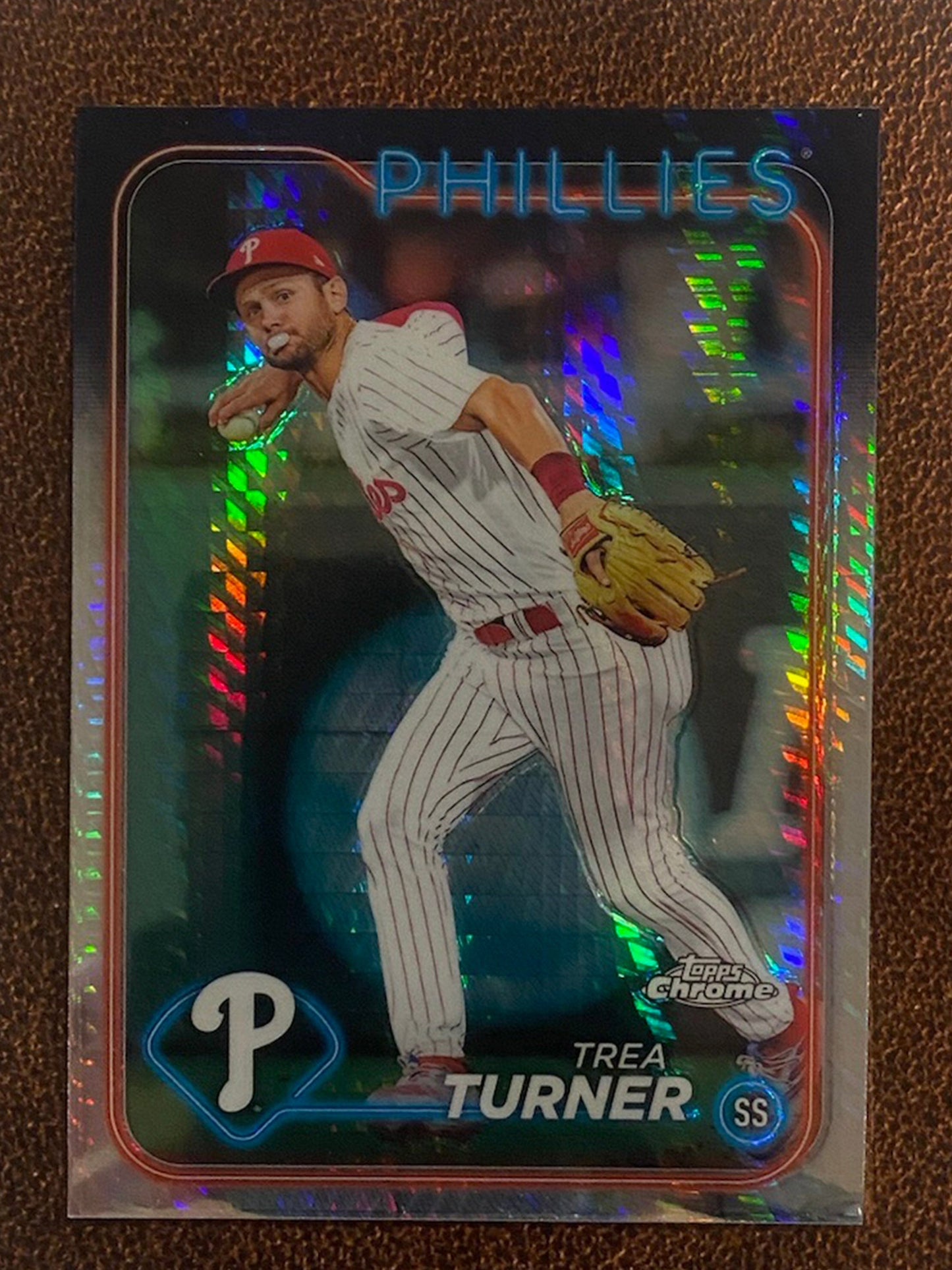 Trea Turner - 2024 Topps Chrome - Prism Refractor - Phillies