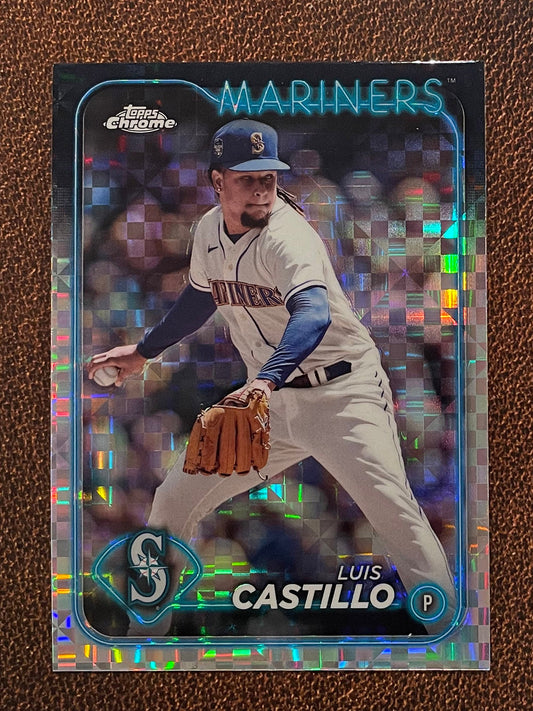 Luis Castillo - 2024 Topps Chrome - XFractor - Mariners