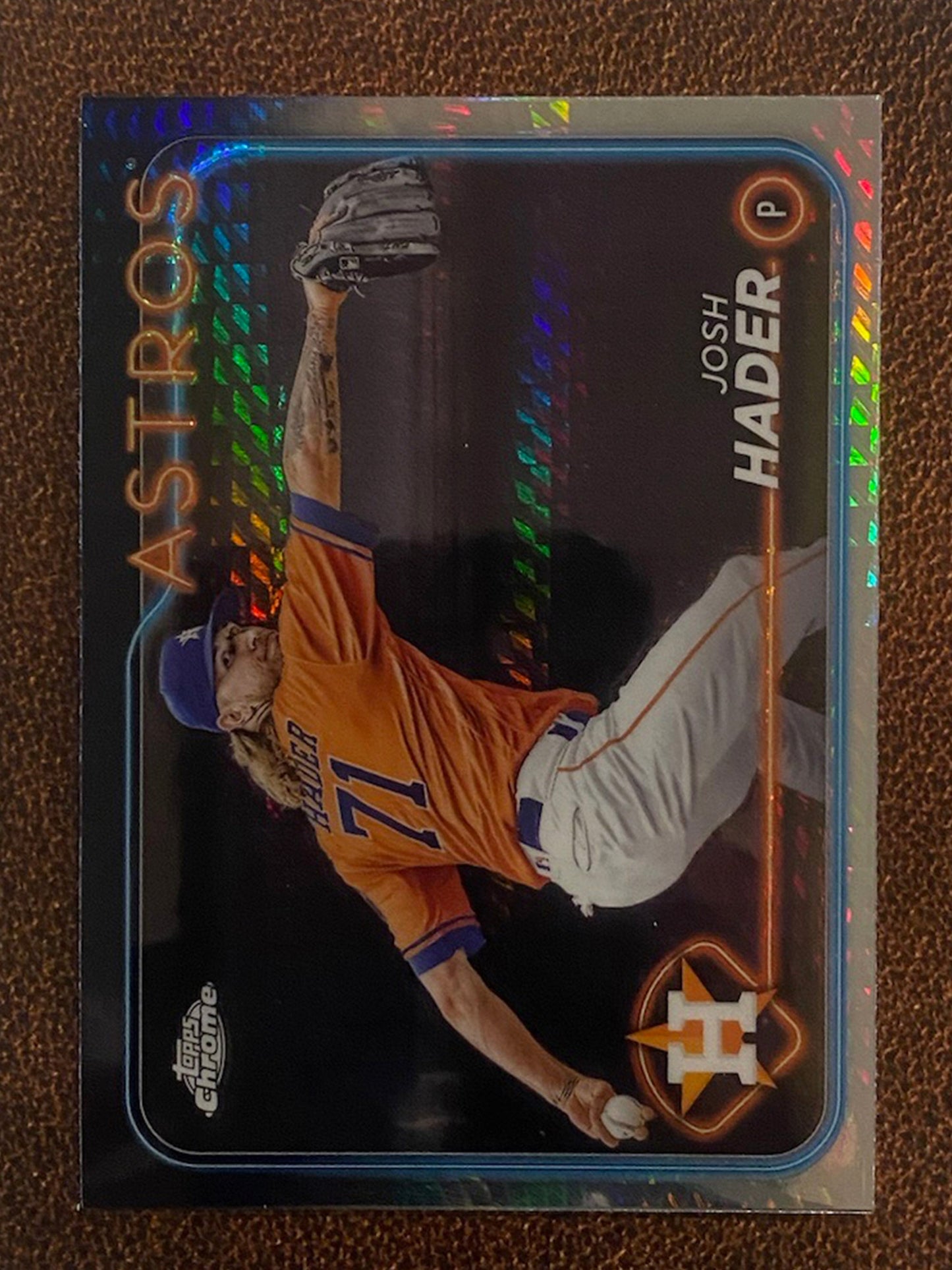 Josh Hader - 2024 Topps Chrome - Prism Refractor - Astros