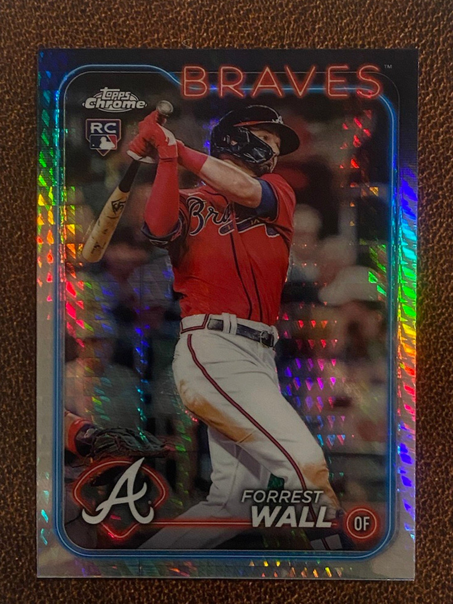 Forrest Wall - 2024 Topps Chrome - Prism Refractor - Braves