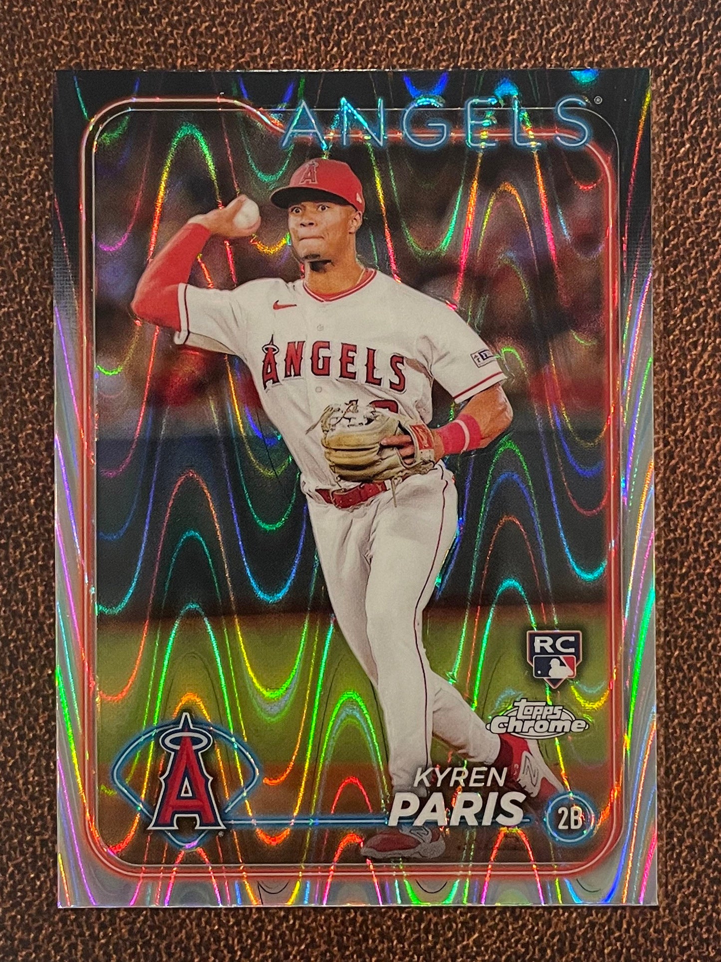 Kyren Paris - 2024 Topps Chrome - Raywave Refractor - Angels