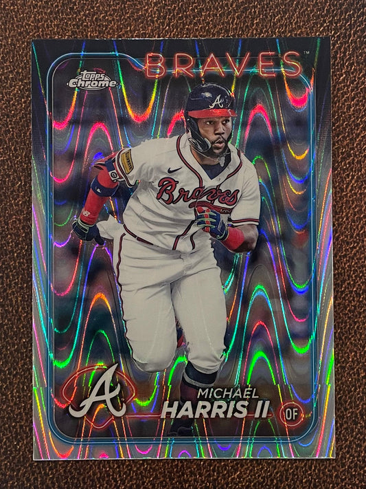 Michael Harris II - 2024 Topps Chrome - Raywave Refractor - Braves
