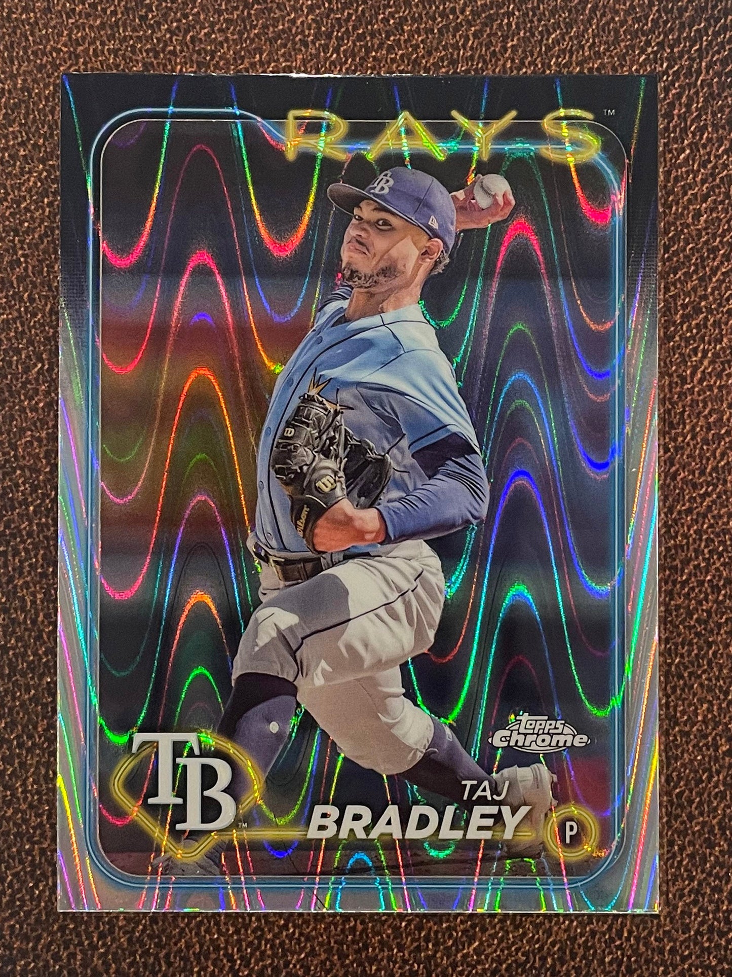 Taj Bradley - 2024 Topps Chrome - Raywave Refractor - Rays