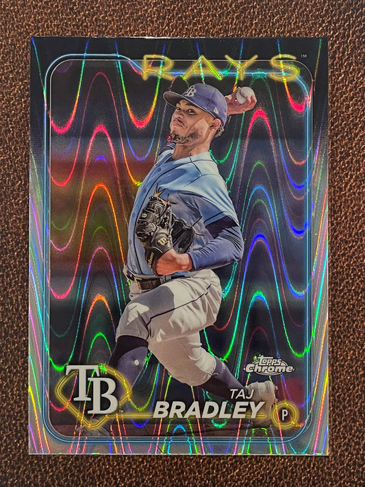 Taj Bradley - 2024 Topps Chrome - Raywave Refractor - Rays