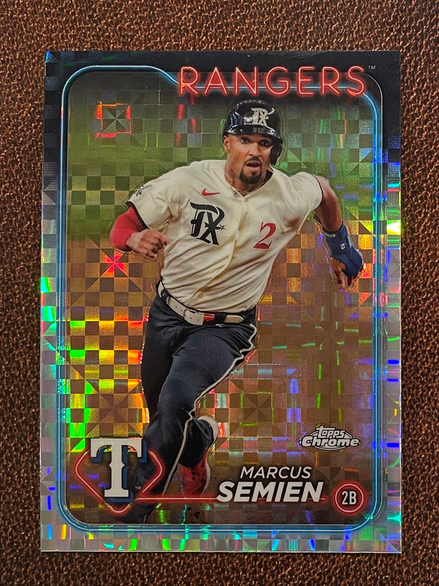 Marcus Semien - 2024 Topps Chrome - XFractor - Rangers