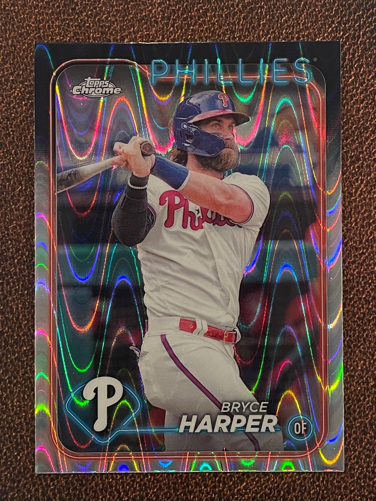 Bryce Harper - 2024 Topps Chrome - Raywave Refractor - Phillies