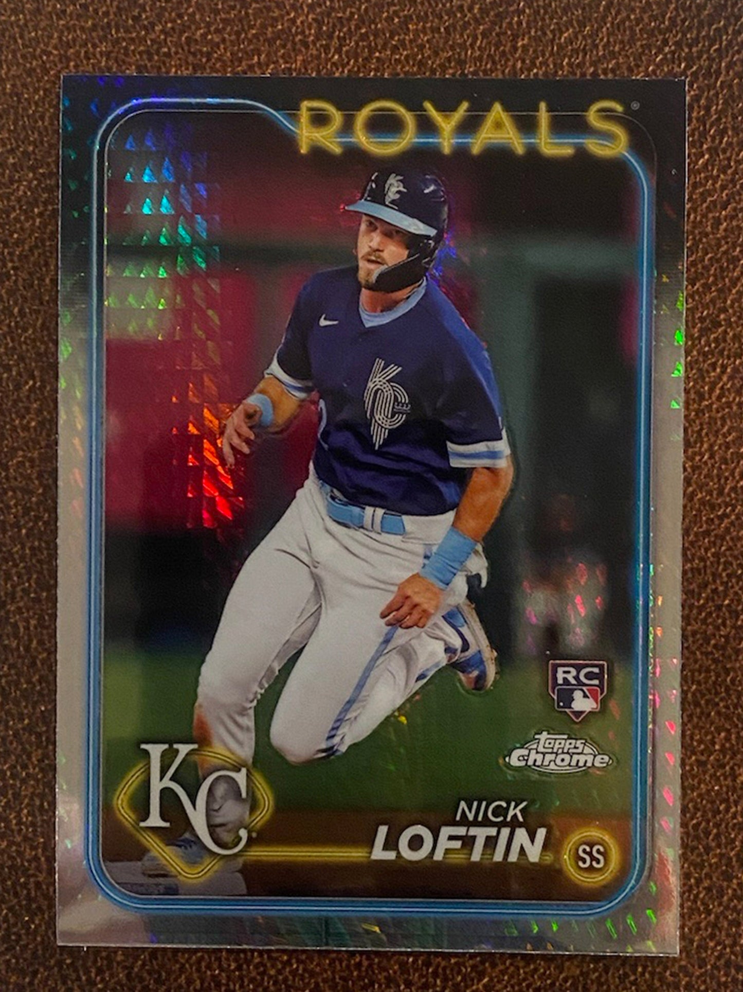 Nick Loftin - 2024 Topps Chrome - Prism Refractor - Royals