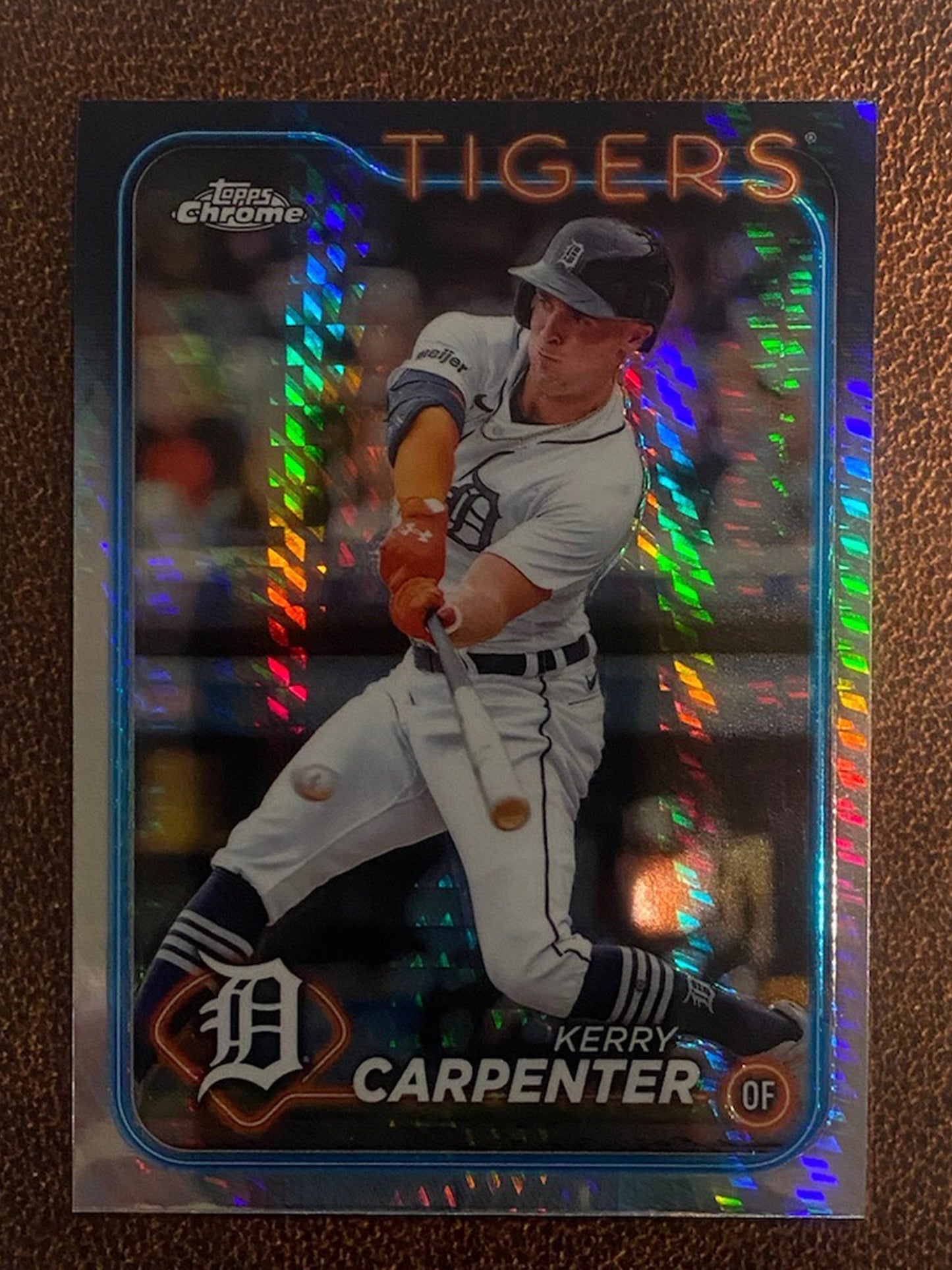 Kerry Carpenter - 2024 Topps Chrome - Prism Refractor - Tigers