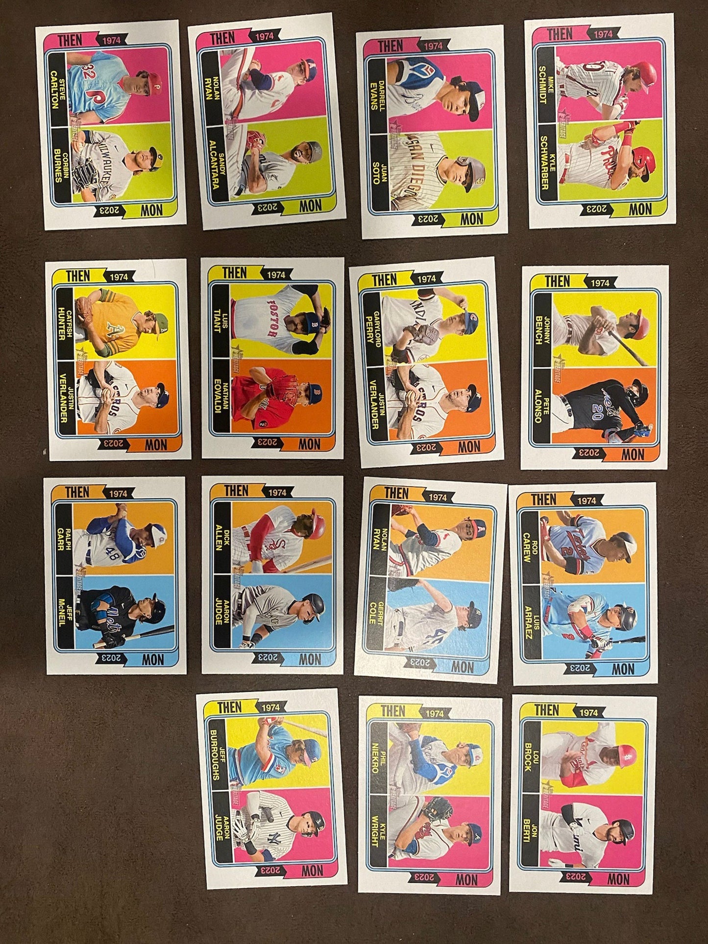 Then and Now (15 Cards) - 2023 Topps Heritage - Complete Set