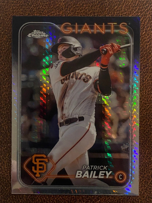 Patrick Bailey - 2024 Topps Chrome - Prism Refractor - Giants