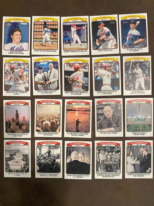 Flashbacks (20 Cards) - 2023 Topps Heritage - Complete Set